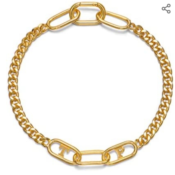 Thankspaw 16in 18kt gold plated dog collar